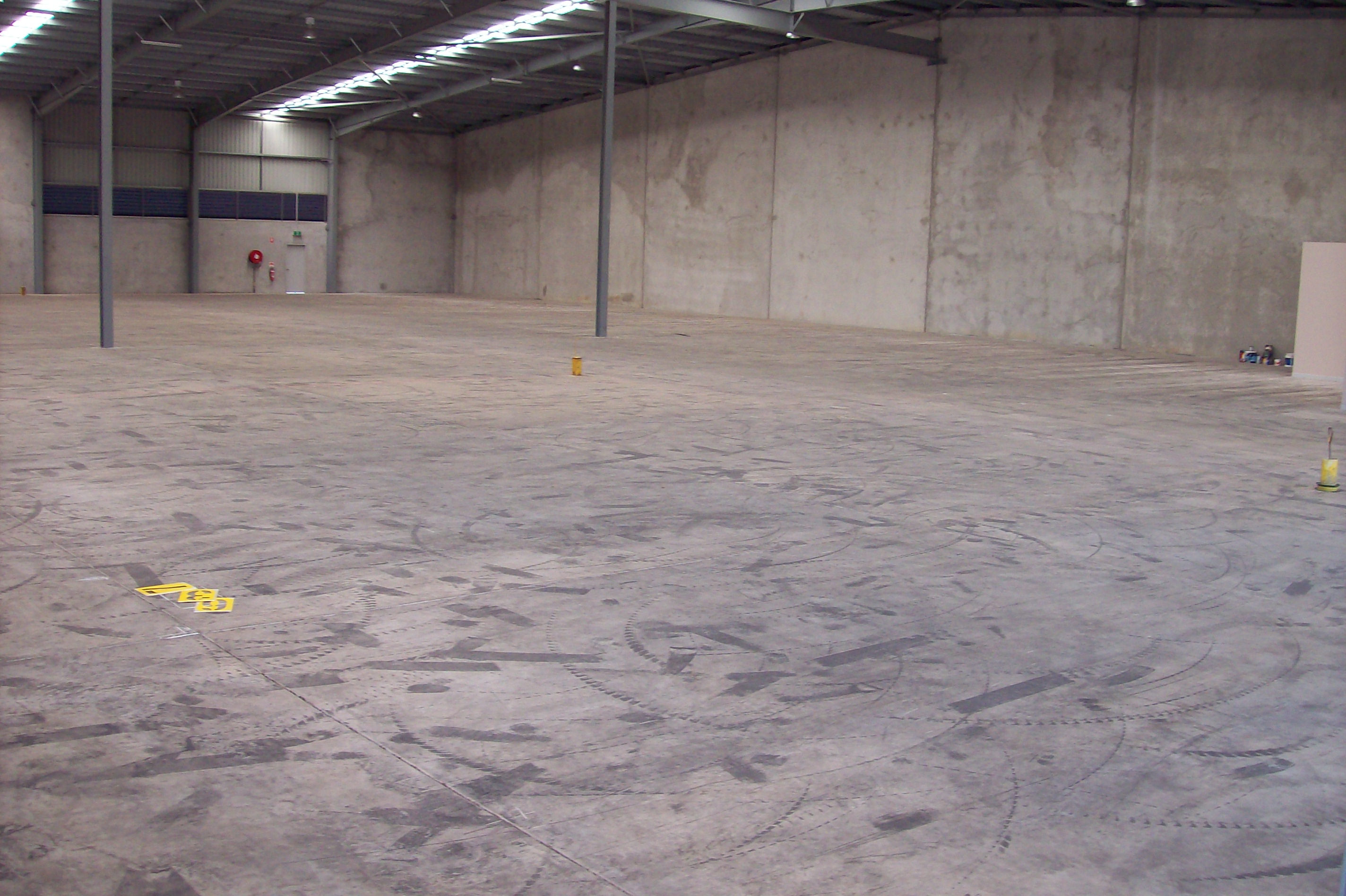 Distribution Warehouse Prior To Line Marking A Blank Canvas