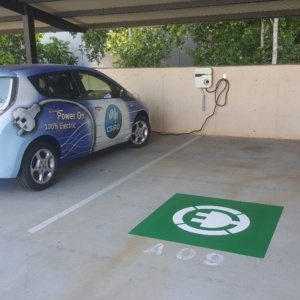 Electric Car Charging Logo