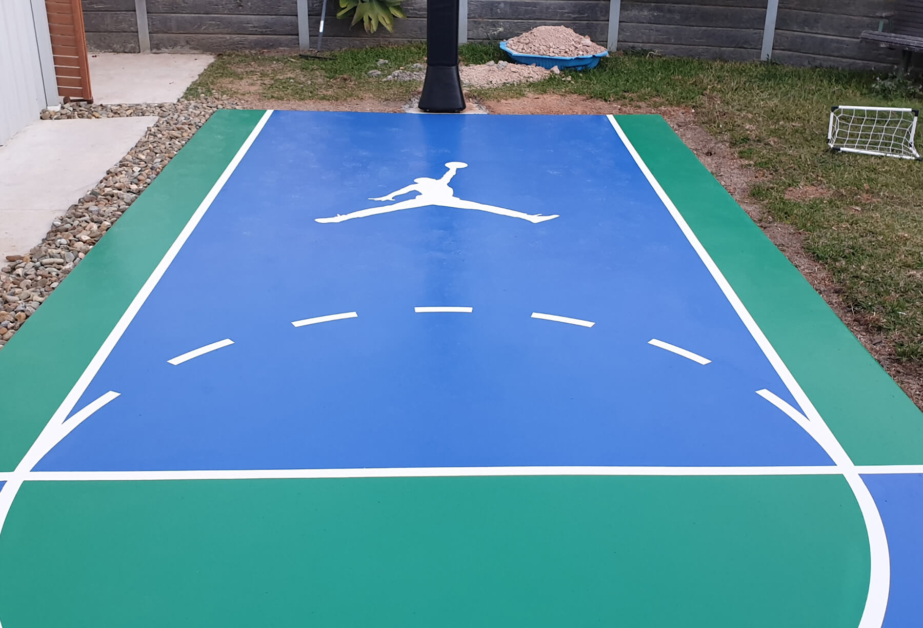 basketball line painting