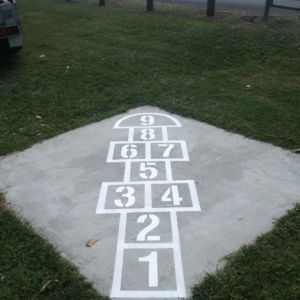 Playground Hopscotch With Numbers