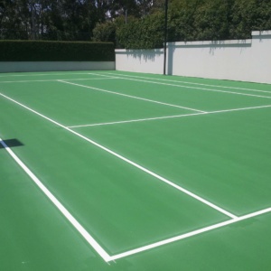Tennis Court Line Marked