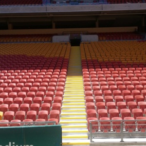 Stadium Linemarking Of Stairs Complete