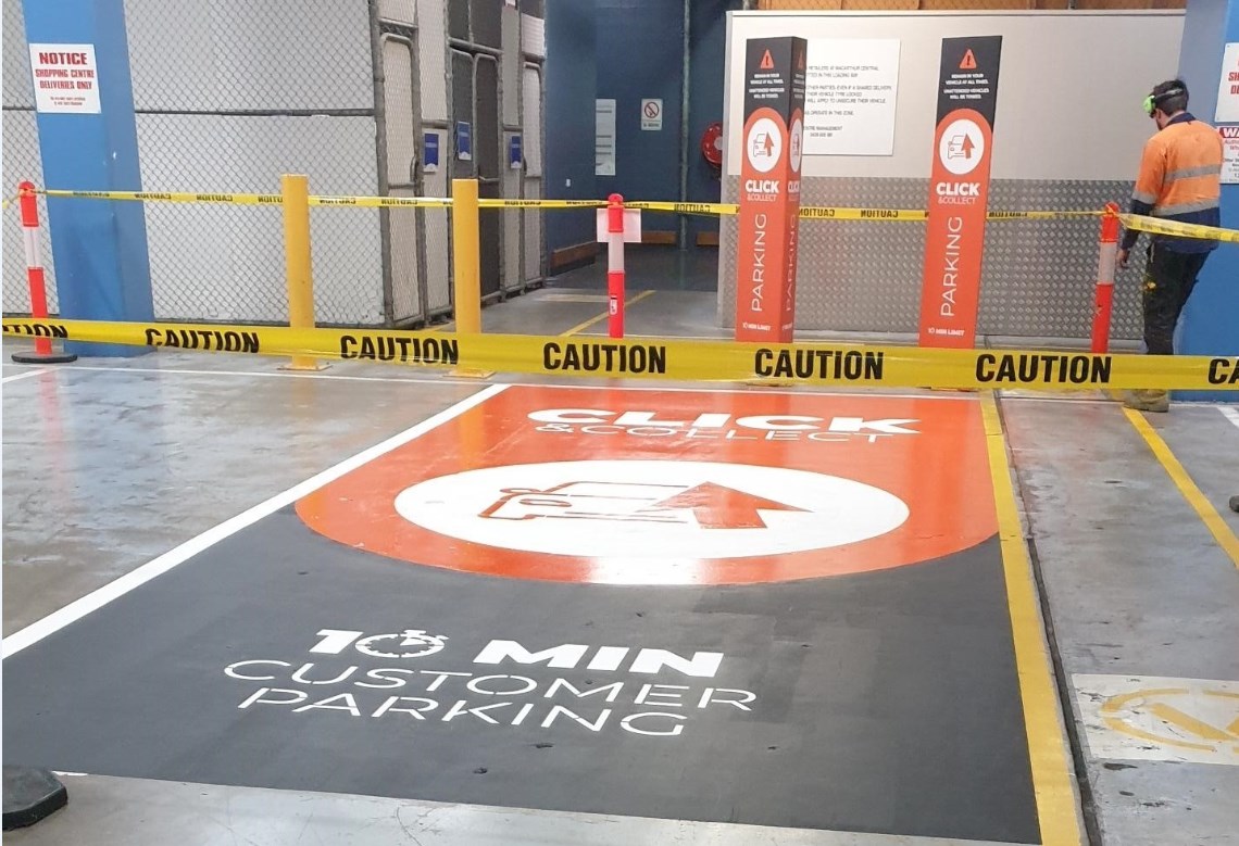 Line Marking Click And Collect Parking Bays