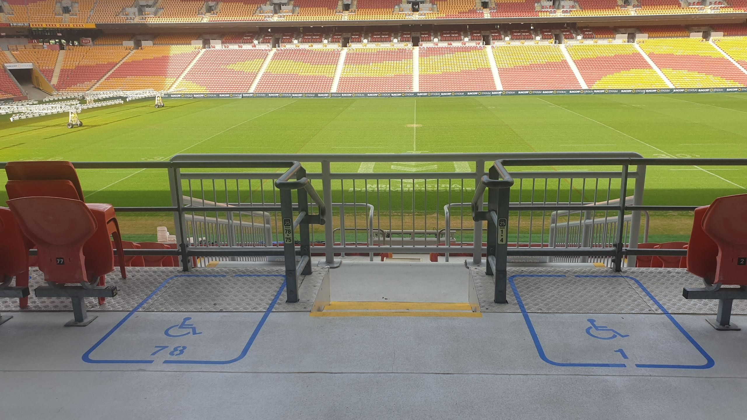 Suncorp Stadium Wheelchair Logos Linemarkers South East Queensland