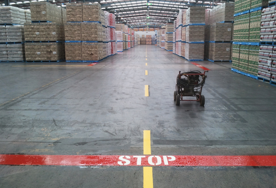 Warehouse Line Marking Industrial Line Marking Floors