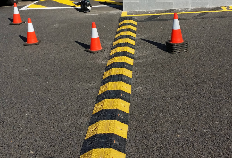 Speed Hump Supplied And Installed By Linemarkers South East Queensland